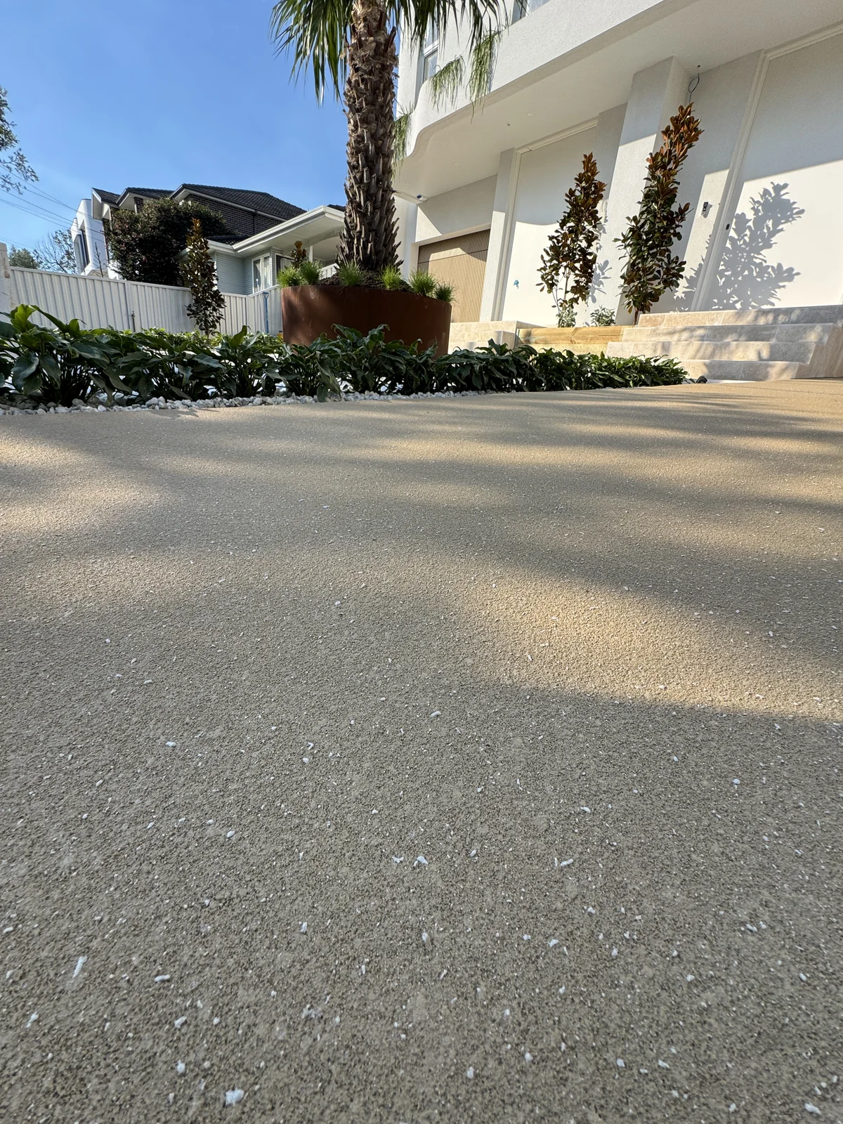 SprayCrete resurfaced residential driveway
